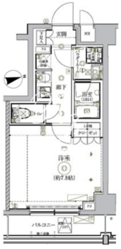 リルシア北新宿 312 間取り図