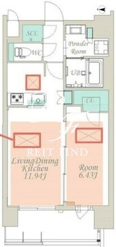 スプランディッド江東住吉 1003 間取り図