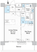 オアーゼ品川レジデンス 702 間取り図