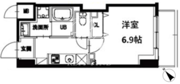 エム・グランヴィア駒形 202 間取り図