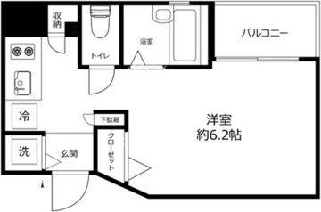 ベルファース東麻布 402 間取り図