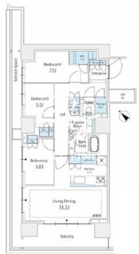 晴海フラッグ SUN-F-1701 間取り図