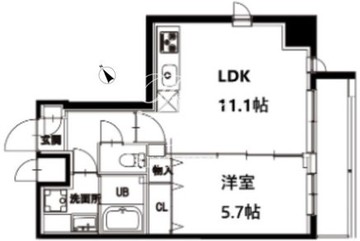 エム・グランヴィア駒形 1001 間取り図
