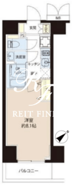 アレージュマン王子 1102 間取り図