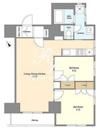 オープンブルーム王子 1202 間取り図