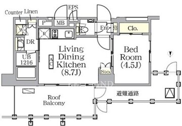 ザ・パークワンズ西池袋 507 間取り図