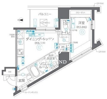 ズーム方南町 304 間取り図