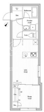 コンポジット渋谷本町 104 間取り図
