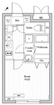 コンポジット渋谷本町 206 間取り図