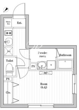 コンポジット渋谷本町 307 間取り図