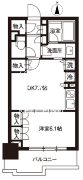 レジディア御茶ノ水 904 間取り図