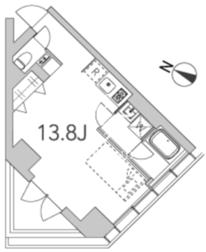 グランデュオ上馬 201 間取り図
