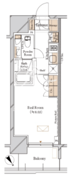 ブランシエスタ飯田橋 302 間取り図