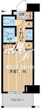 エコロジー東陽町プロセンチュリー 1304 間取り図