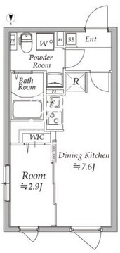 アトリオフラッツ馬込 301 間取り図