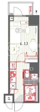 レジデンス西新宿スクエア 601 間取り図