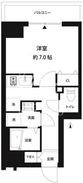 コスモリード錦糸町 602 間取り図