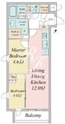 ライブカーサ文京千石1 303 間取り図