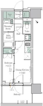 ワンルーフレジデンス西日暮里 708 間取り図