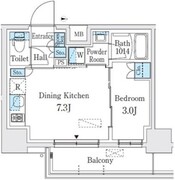 クインテット錦糸公園 308 間取り図