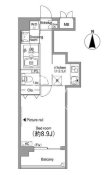 ニッコーアパートメントハウス 604 間取り図