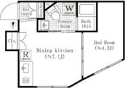 クレアティフ池袋本町 404 間取り図