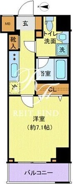 クレヴィスタ錦糸町 603 間取り図