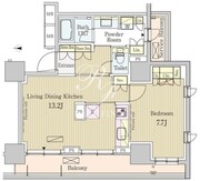 パークアクシス池田山 1004 間取り図