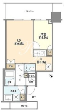 ザ・タワー十条 1018 間取り図