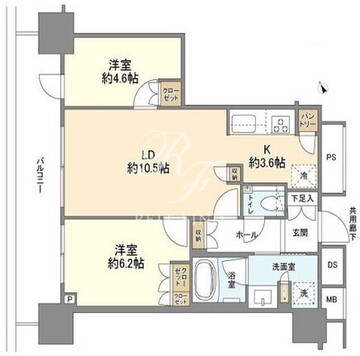 ザ・タワー十条 1412 間取り図