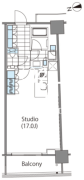 コンフォリア新宿イーストサイドタワー 210 間取り図