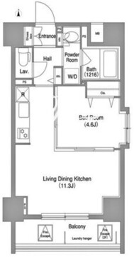 コンフォリア町屋 401 間取り図