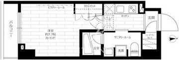 ステージグランデ新御徒町アジールコート 602 間取り図