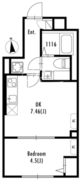グランパセオ北新宿 102 間取り図 ?>