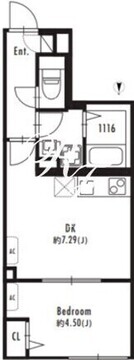 グランパセオ北新宿 307 間取り図