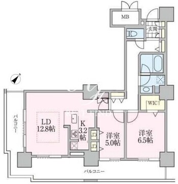 ロイヤルパークスタワー南千住 1607 間取り図