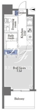 プライムメゾン早稲田 804 間取り図