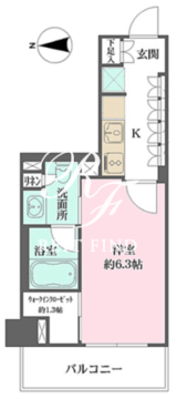 ザ・パークワンズ山吹神楽坂 703 間取り図