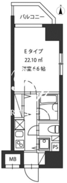 レジディア新御茶ノ水 501 間取り図