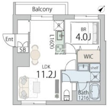 グランデュオ代々木上原3 203 間取り図