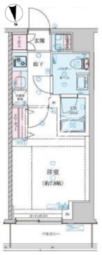 ジェノヴィア木場スカイガーデン 302 間取り図