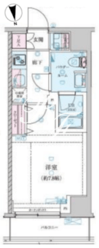 ジェノヴィア木場スカイガーデン 402 間取り図