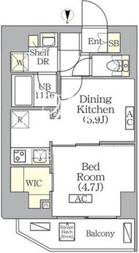 ブリックレジデンス南青山 302 間取り図