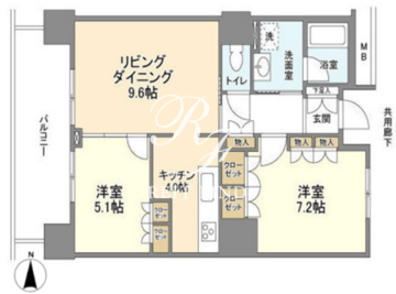 豊洲シエルタワー 2005 間取り図