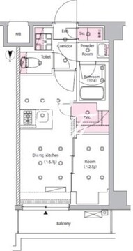 シーフォルム西巣鴨 307 間取り図