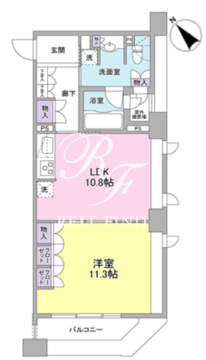 パークフラッツ銀座イースト 803 間取り図