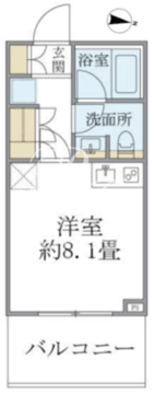 シティタワー大井町 402 間取り図