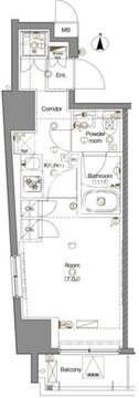 レアライズ秋葉原 701 間取り図