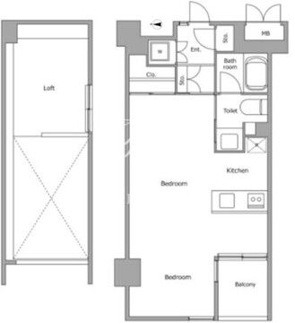ヴォアラクテ西早稲田 315 間取り図