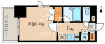 ステーションフロント両国 804 間取り図